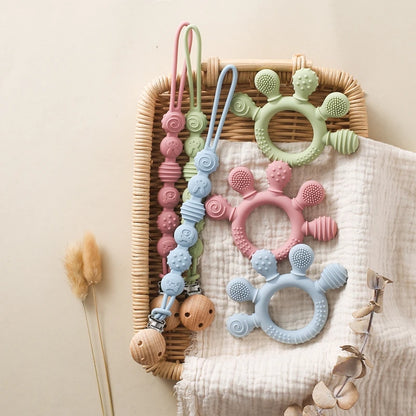 👶💖 Silicone Teether Chain 