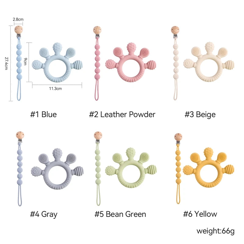 👶💖 Silicone Teether Chain 